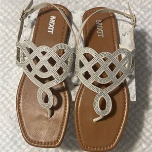 Mixit Tan Sandals Bohemian Flat Design